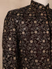 Coffee Brown  Floral Designed Velvet Sherwani Suit