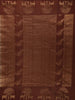 Coffee Brown Peacock Woven Pure Kanchipuram Silk Saree - Diadem