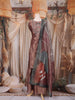 Copper Floral Embroidered Design Tissue Silk Palazzo Suit with Printed Dupatta