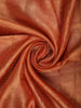 Copper Orange Floral Design Zari Woven Soft Silk Saree - Diadem
