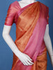 Copper Orange Floral Design Zari Woven Soft Silk Saree - Diadem