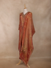 Copper Rust Floral Design Organza Salwar Suit - Diadem