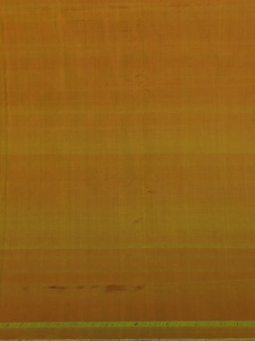 Coral Orange Floral Design Zari Woven Soft Silk Saree - Diadem