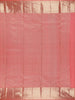 Coral Pink Floral Woven Pure Kanchipuram Silk Saree - Diadem