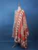 Coral Floral Printed Anarkali Cotton Salwar Suit - Diadem