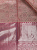 Coral Floral Woven Pure Kanchipuram Silk Saree - Diadem