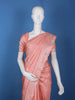 Coral Floral Woven Pure Kanchipuram Silk Saree - Diadem