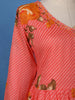 Coral Pink Floral Printed Cotton Salwar Suit - Diadem