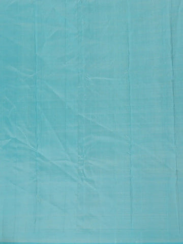 Cream Floral Butti Stripes Woven Pure Kanchipuram Silk Saree - Diadem