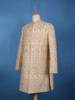 Cream Floral Embroidered Raw Silk Sherwani Suit