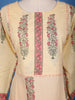 Cream Floral Design Printed Cotton Salwar Suit - Diadem