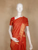 Crimson Red Animal Motif design Pure Kanchipuram Silk Saree