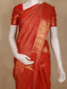 Crimson Red Animal Motif design Pure Kanchipuram Silk Saree