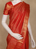 Crimson Red Animal Motif design Pure Kanchipuram Silk Saree