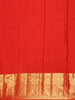 Crimson Red Animal Motif design Pure Kanchipuram Silk Saree