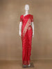 Crimson Red Zari Woven Chiffon Saree - Diadem