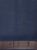 Dark Blue Block Print Chandheri Cotton Saree