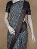 Dark Blue Block Print Chandheri Cotton Saree
