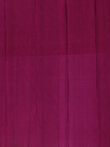 Dark Blue Floral Designed Kanchipuram Silk Saree With Zari Border - Diadem
