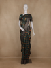 Green  Floral Print Chanderi Cotton Saree With Zari Border