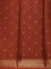 Dark Green Pochampally Ikat Design Cotton Saree with Zari Border