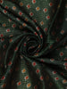 Dark Green Pochampally Ikat Design Cotton Saree with Zari Border