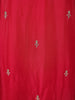 Dark Pink Floral Embroidered Design Chiffon Palazzo Suit