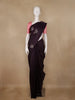 Dark Purple Floral Woven Pure Kanchipuram Silk Saree - Diadem