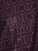 Dark Purple Thread Embroidered Sequin Work Cotton Kurta For Men - Diadem