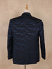 Dark Blue Abstract Designed Men's Suit - Diadem