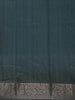 Dark Green Floral Designed Chanderi Cotton Saree - Diadem