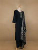 Dark Green Floral Designed Cotton Salwar Suit - Diadem