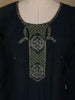 Dark Green Floral Designed Cotton Salwar Suit - Diadem