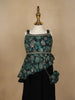 Dark Green Floral Printed Georgette Party Wear Palazzo Suit - Diadem