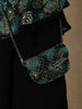 Dark Green Floral Printed Georgette Party Wear Palazzo Suit - Diadem