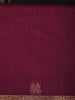 Dark Pink Floral Butta Fancy Cotton Saree - Diadem