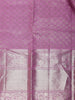Dark Pink Floral Woven Pure Kanchipuram Silk Saree - Diadem