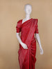 Dark Pink Floral Woven Pure Kanchipuram Silk Saree - Diadem
