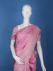Dark Pink Floral Woven Pure Kanchipuram Silk Saree - Diadem
