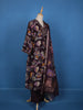 Dark Purple Floral Designed Cotton Salwar Suit - Diadem