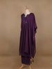 Dark Purple Mirror Worked Cotton Salwar Suit - Diadem