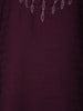 Dark Red Floral Designed Cotton Kurti - Diadem