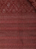 Dark Red Floral Woven Pure Kanchipuram Silk Saree - Diadem
