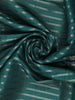 Deep Green Striped Design Semi Tussar Silk Saree