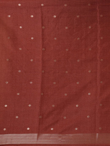 Deep Navy Blue Abstract Designed Semi Tussar Saree - Diadem