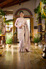 Onion Pink Leaf Woven Design Banarasi Silk Saree - Diadem