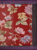 Dominant Red Floral Design Printed Kota Cotton Saree - Diadem