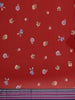 Dominant Red Floral Design Printed Kota Cotton Saree - Diadem