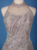 Dusty Mauve Sequins Embroidered Net Palazzo Suit With Dupatta