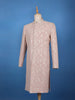 Dusty Pink Floral Embroidered Polyester Sherwani Suit - Diadem